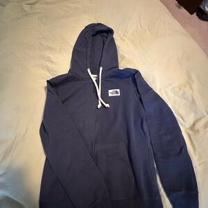 The North Face Dark Blue Zip-Up Hoodie